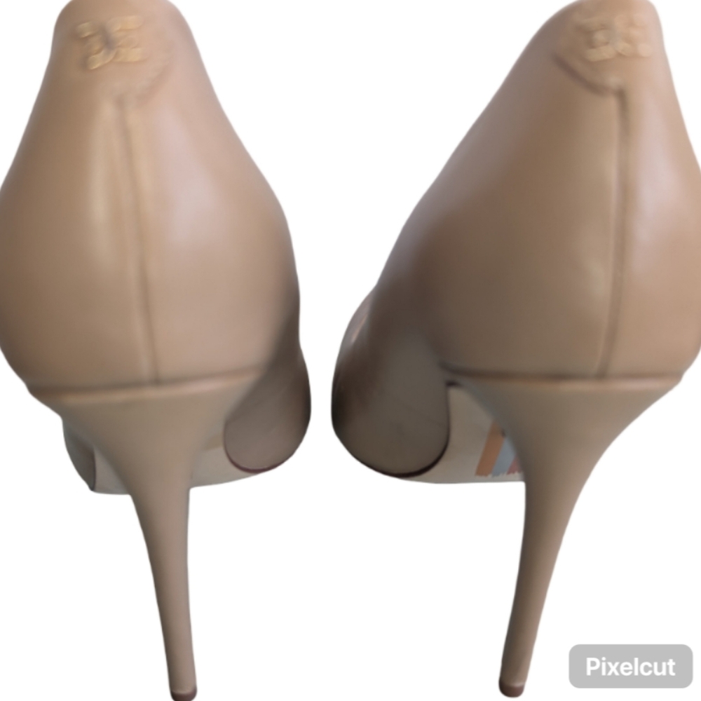 Sam Edelman Danna Pointed Toe Pumps Size 8 Nude Beige Stiletto Heels - Picture 8 of 11